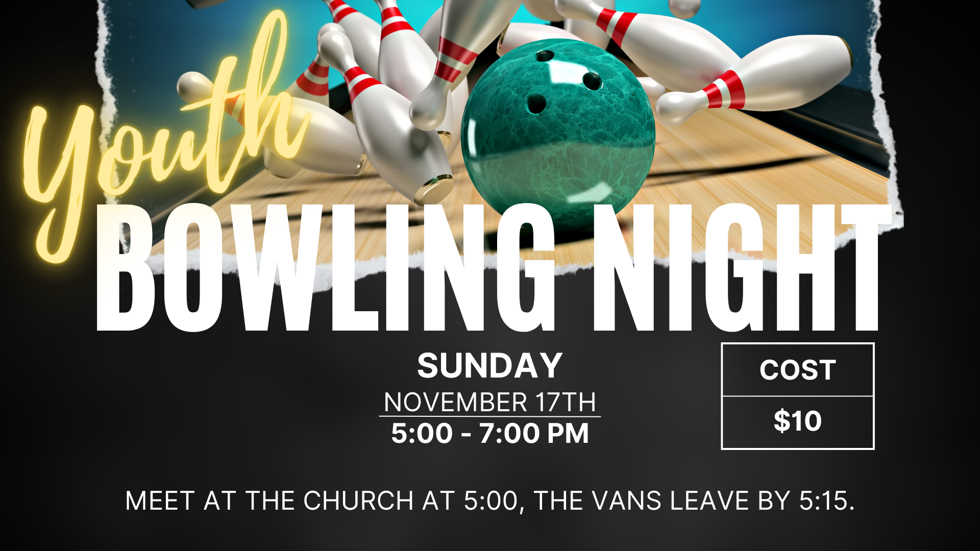 Black Ripped Bowling Night Flyer (Video) (1)